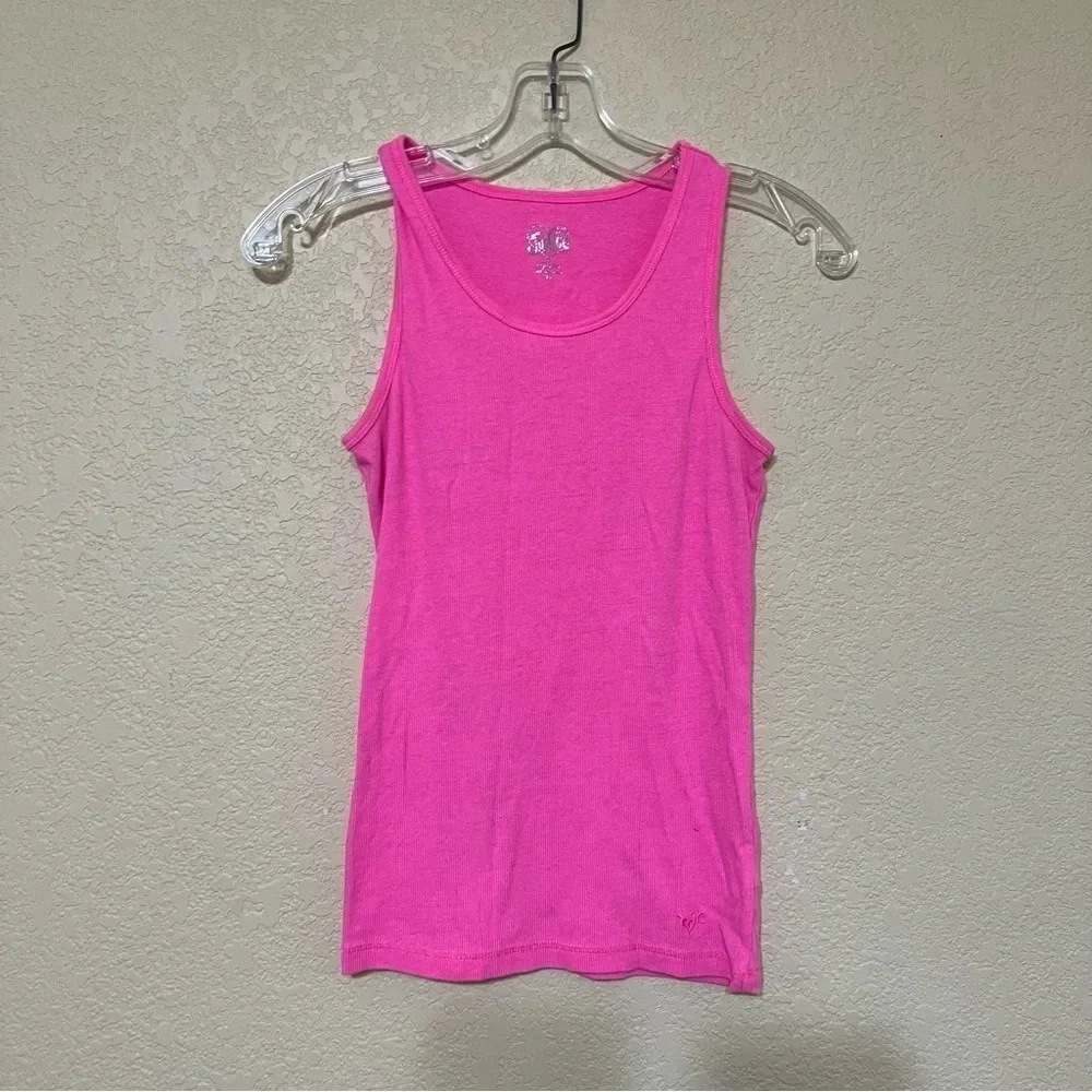 Justice girls sleeveless tanktop, bright pink, size 16, great for summer